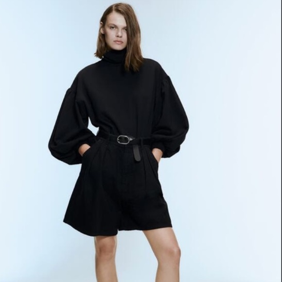 ZARA Darted Bermuda Shorts - Picture 1 of 6